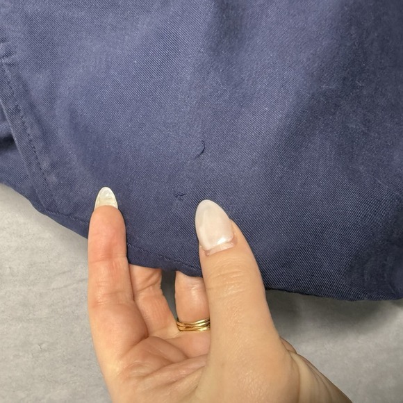 Marine Layer Pants Womens S‎ Blue Wide Leg Belted Paper Bag Elastic Waist - Picture 10 of 12